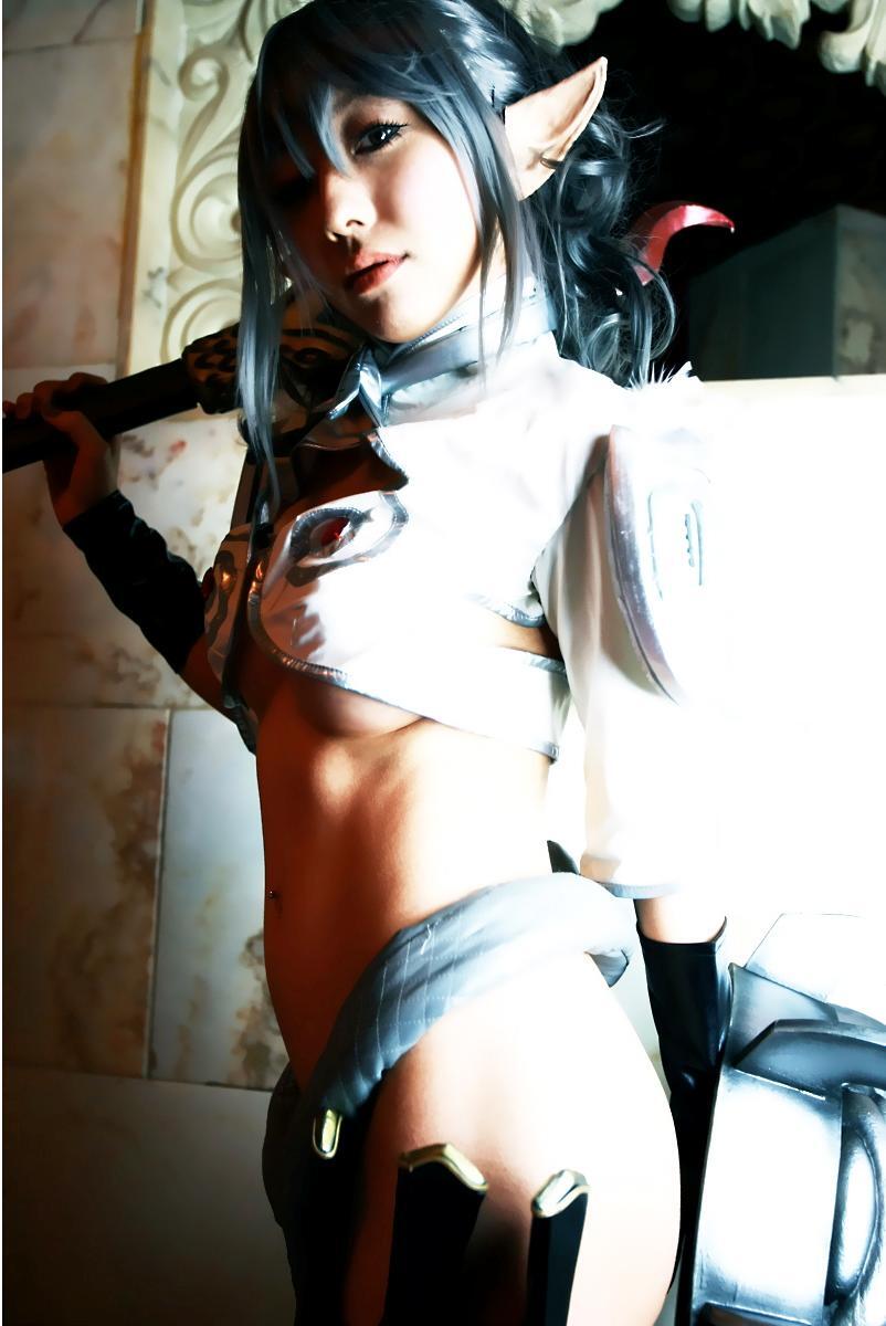 [Cosplay]  Queens Blade  Echidna & Alleyne Vs Tentacles SP2